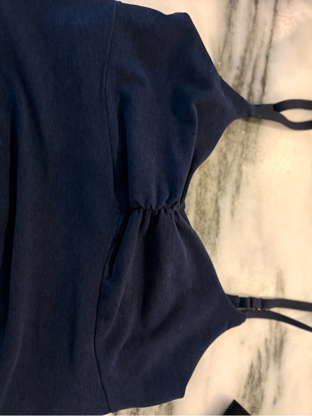 Beyond Yoga Navy Stretch Bralette Top crop